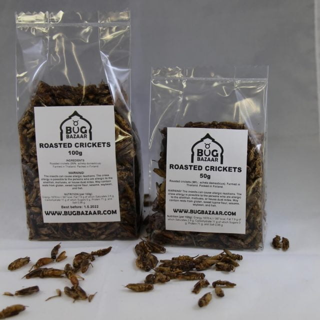 Buy roasted edible crickets online for cooking! Readytoeat edible